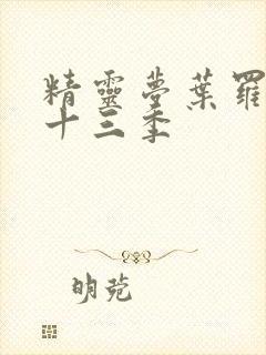 精灵梦叶罗丽第十三季