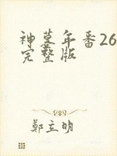 神墓年番26集完整版封面
