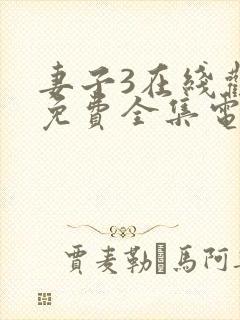 妻子3在线观看免费全集电影