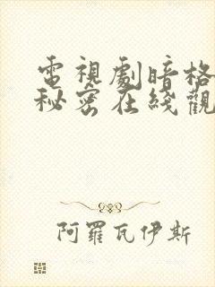 电视剧暗格里的秘密在线观看免费