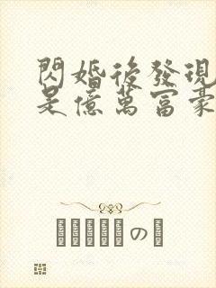 闪婚后发现老公是亿万富豪完结版