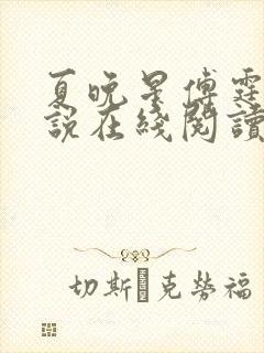 夏晚星傅霆夜小说在线阅读