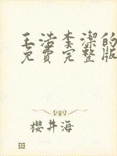 王浩李洁的小说免费完整版封面