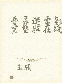 爱寻迷电影高清完整版在线观看