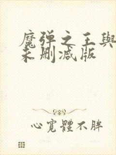 魔弹之王与战姬未删减版封面