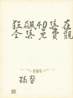 狂飙40集在线全集免费观看