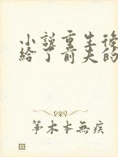 小说重生后我嫁给了前夫的死对头