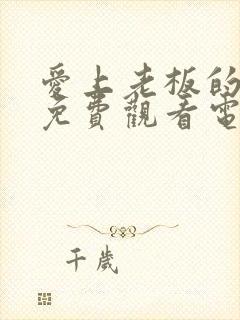 爱上老板的妻子免费观看电视剧