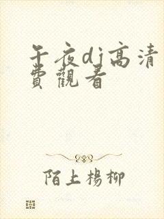 午夜dj高清免费观看