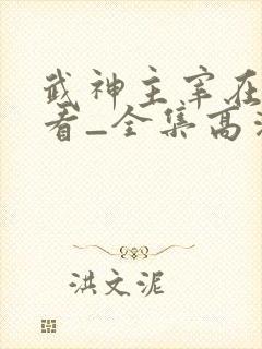 武神主宰在线观看_全集高清免费完整版