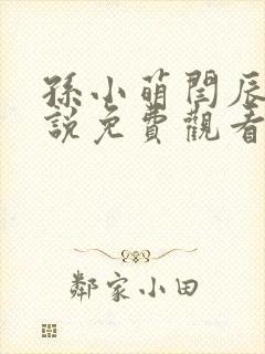 孙小萌闫辰的小说免费观看