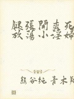 腿张开爽死你个放荡小淫妇小说