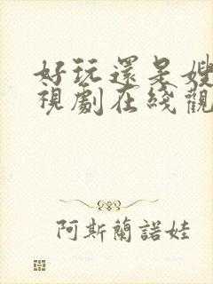 好玩还是嫂子电视剧在线观看hd免费观看