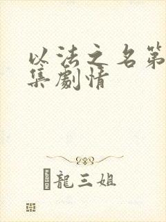 以法之名第16集剧情