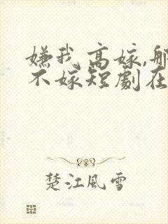 嫌我高嫁,那就不嫁短剧在线观看