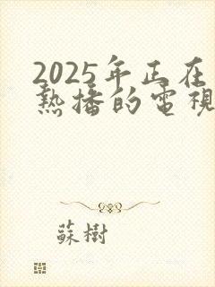 2025年正在热播的电视剧有哪些