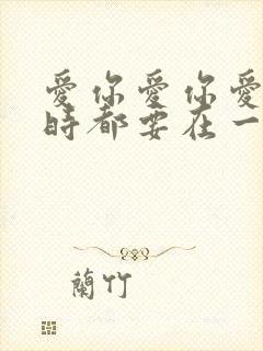 爱你爱你爱你随时都要在一起封面