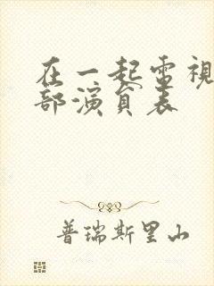 在一起电视剧全部演员表