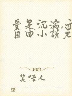 爱是沉沦,亦是自由小说免费阅读封面