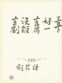 有没有好看的美剧推荐一下