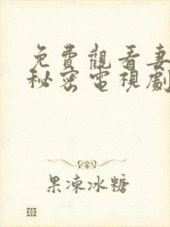 免费观看妻子的秘密电视剧