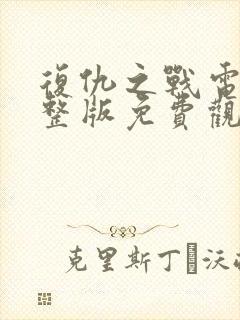 复仇之战电影完整版免费观看封面