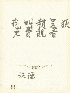 我叫赵吴狄在线免费观看