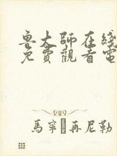 鲁大师在线播放免费观看电视剧最新