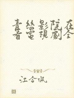 青丝影院在线观看电视剧全集免费封面