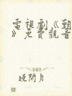 电视剧《朝雪录》免费观看