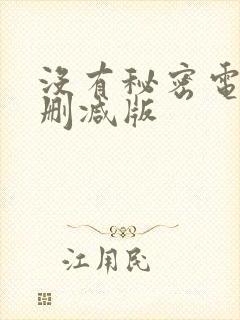没有秘密电影无删减版