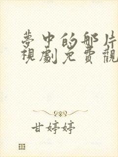 梦中的那片海电视剧免费观看全集西瓜