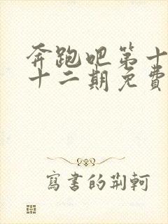 奔跑吧第十季第十二期免费观看封面