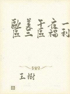 欧美午夜一区二区三区福利视频