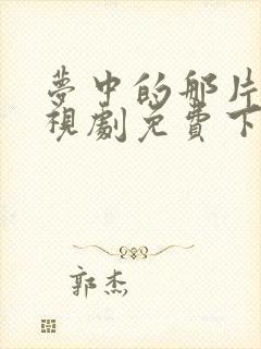 梦中的那片海电视剧免费下载