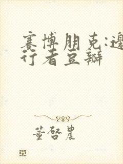 赛博朋克:边缘行者豆瓣封面