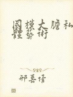 国模大胆私拍人体艺术封面