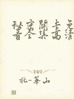 秘密关卡免费观看全集高清版电影