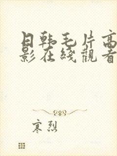 日韩毛片高清电影在线观看