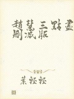 赵慧三点尽露未删减版