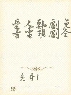 爱人韩剧免费观看电视剧全集