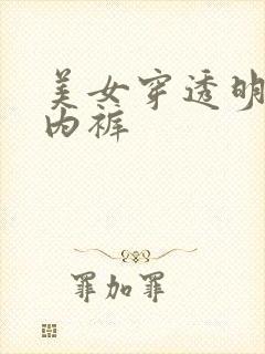 美女穿透明雷丝内裤