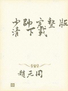 少帅完整版 高清 下载封面