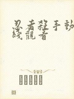 忍者杀手动漫在线观看封面