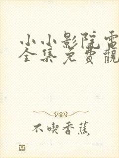 小小影院电视剧全集免费观看封面