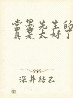 当墨先生的妻子真是太好了短剧免费观看