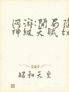 网游:开局获得神级天赋 txt下载