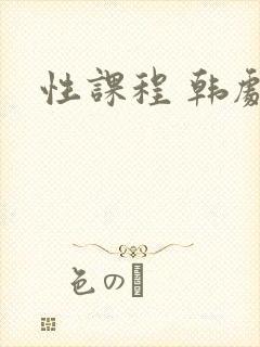 性课程 韩剧
