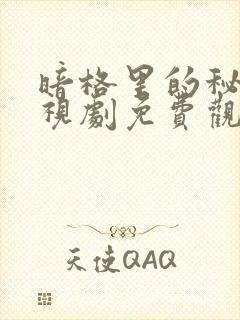 暗格里的秘密电视剧免费观看完整版24集全封面