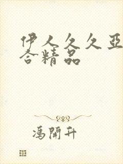 伊人久久亚洲综合精品